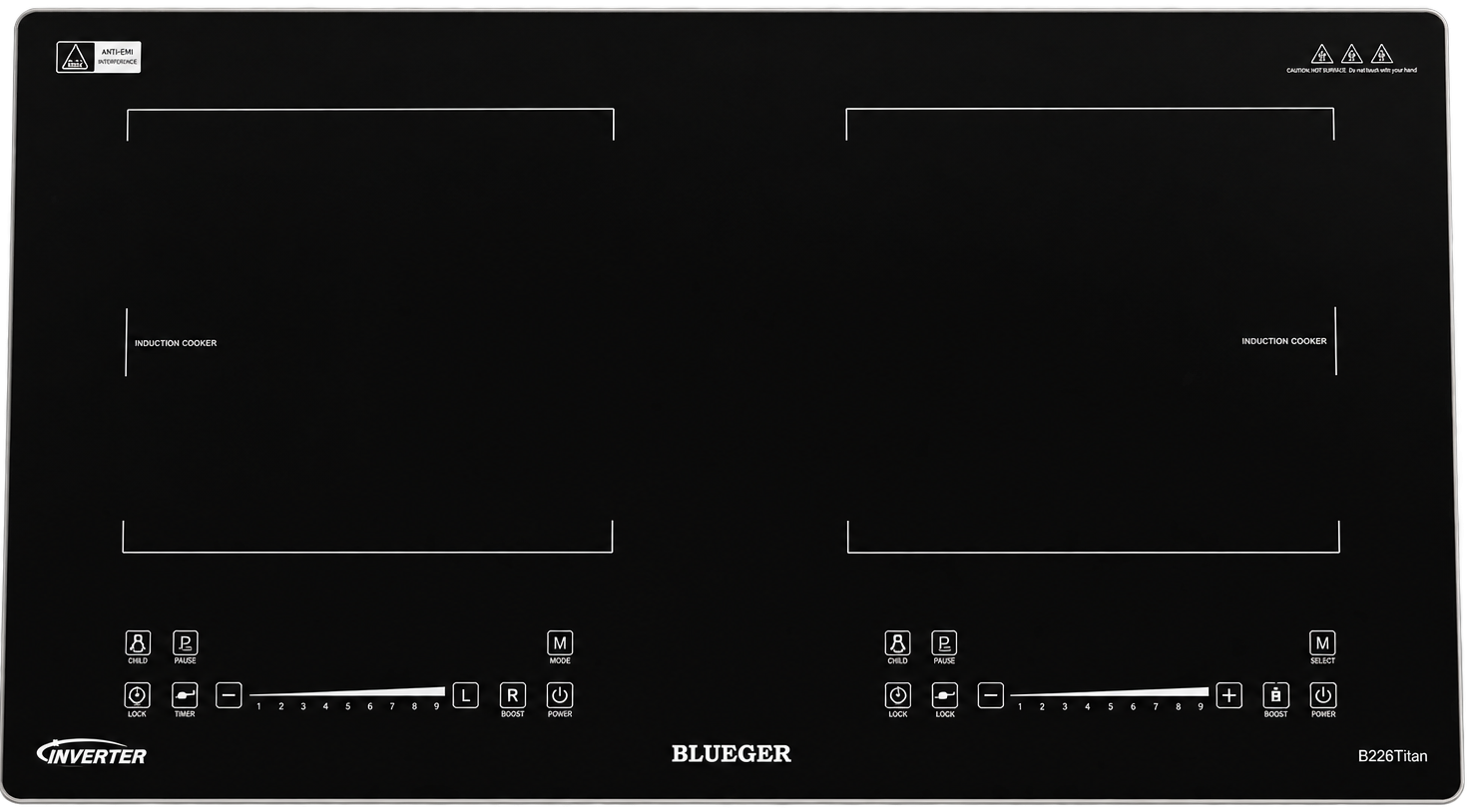 Bếp từ đôi Blueger B226Titan