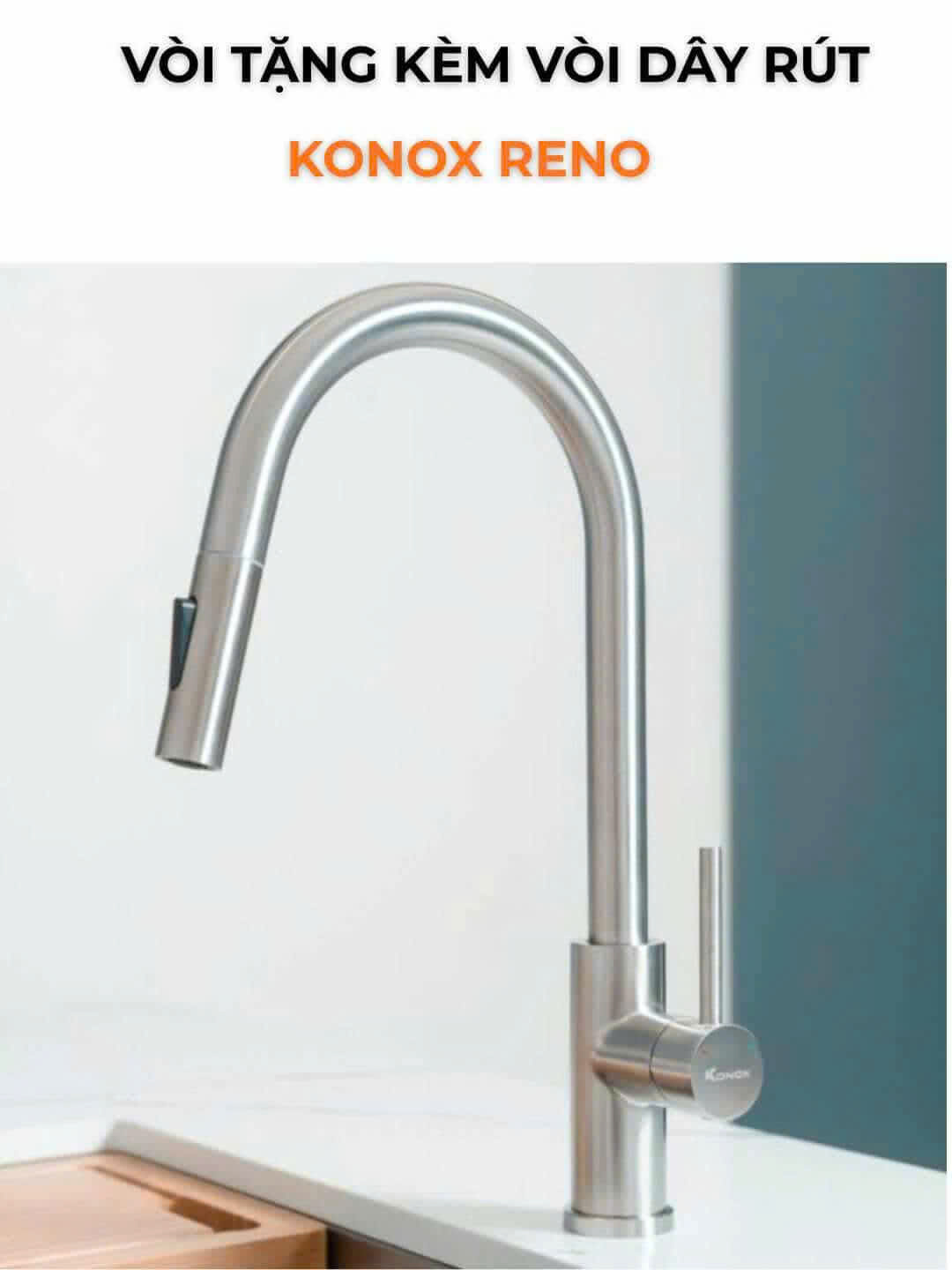 Vòi dây rút KONOX RENO