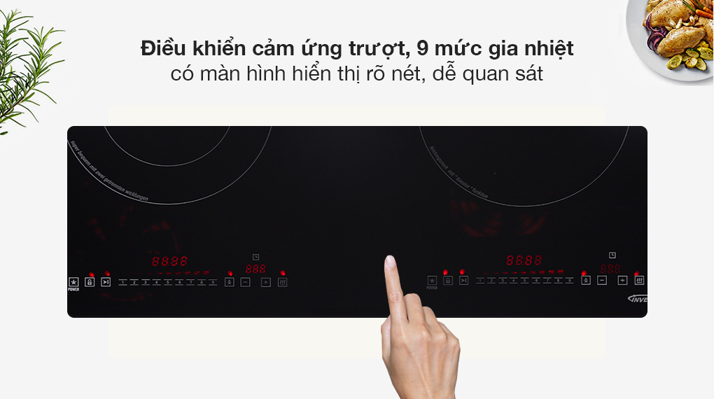 Bếp điện từ đôi Pramie PRMY 2105