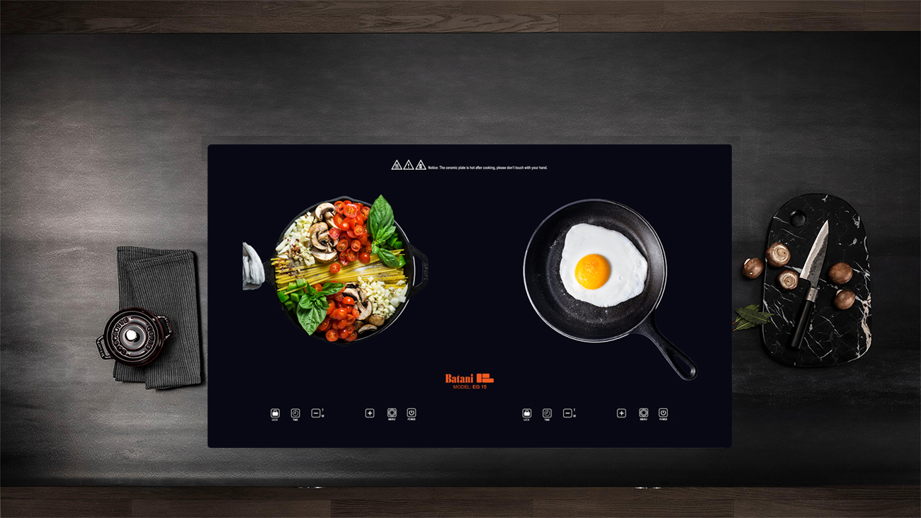Bếp từ đôi Batani EG-15A
