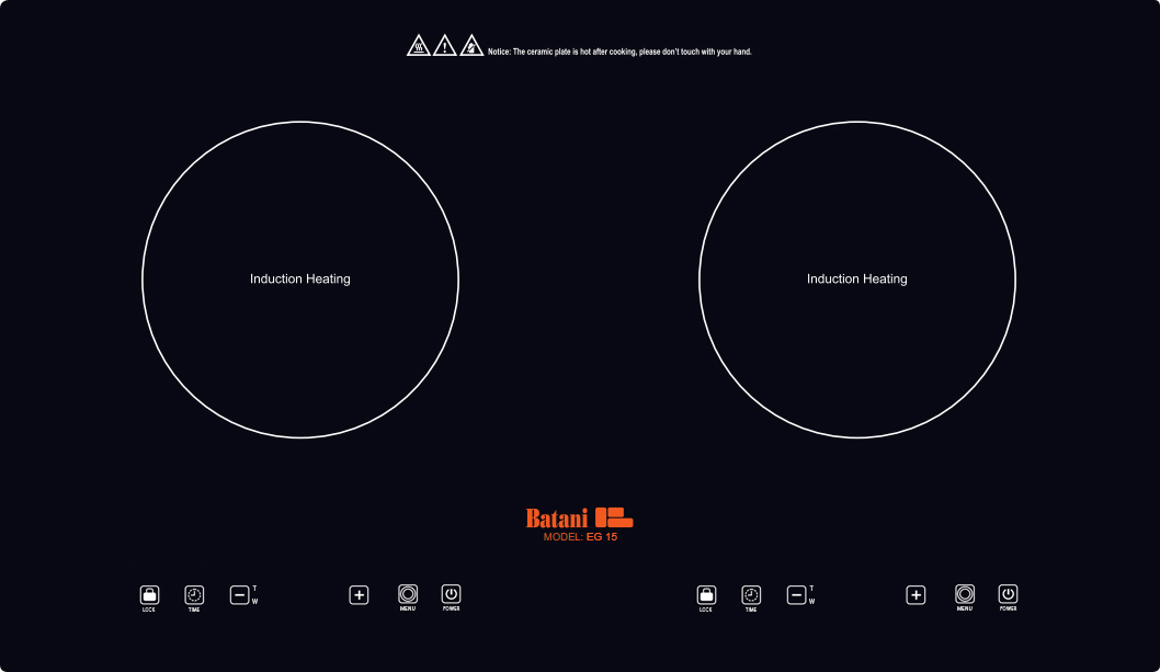 Bếp từ đôi Batani EG-15A