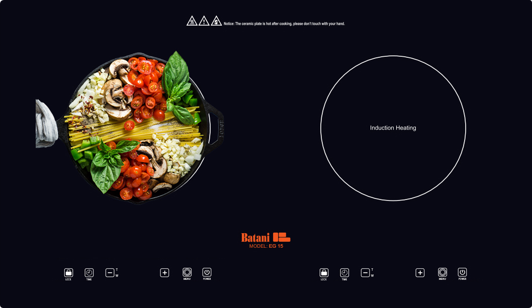 Bếp từ đôi Batani EG-15A