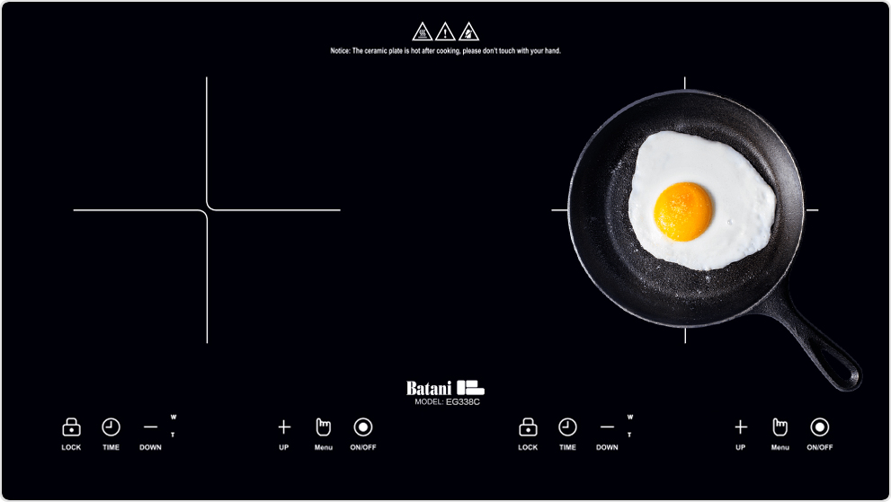 Bếp từ đôi Batani EG-338C