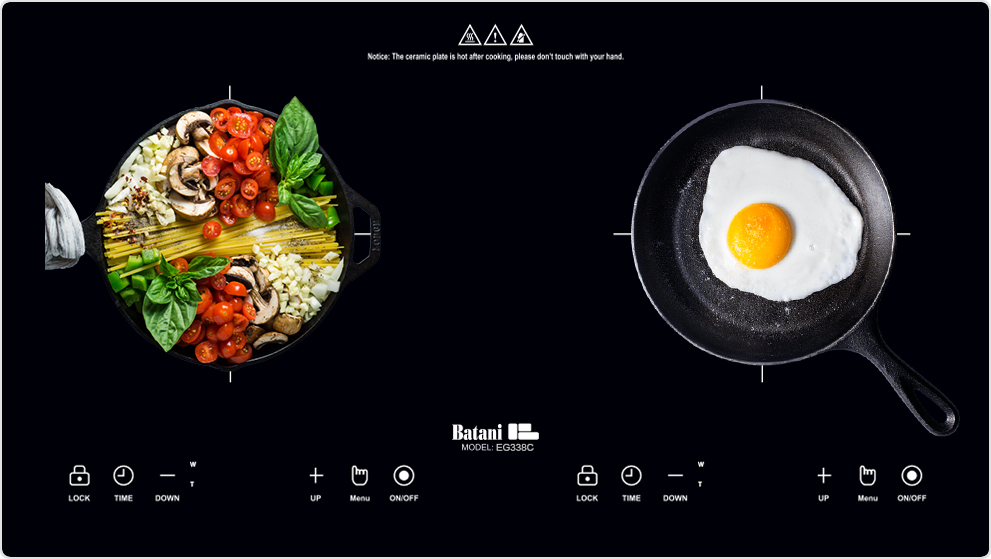 Bếp từ đôi Batani EG-338C