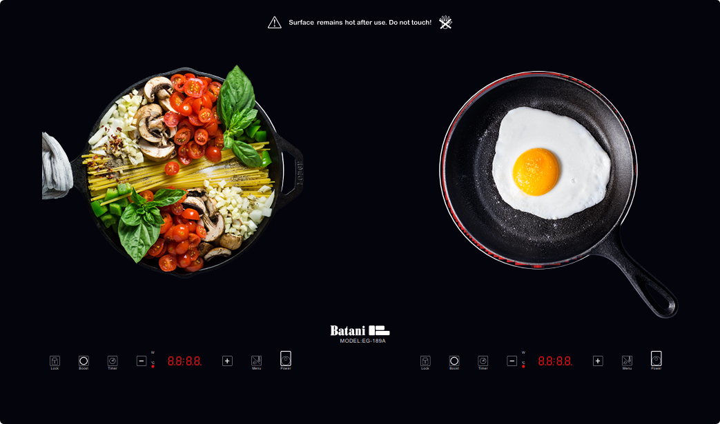 Bếp điện từ đôi Batani EG-189A