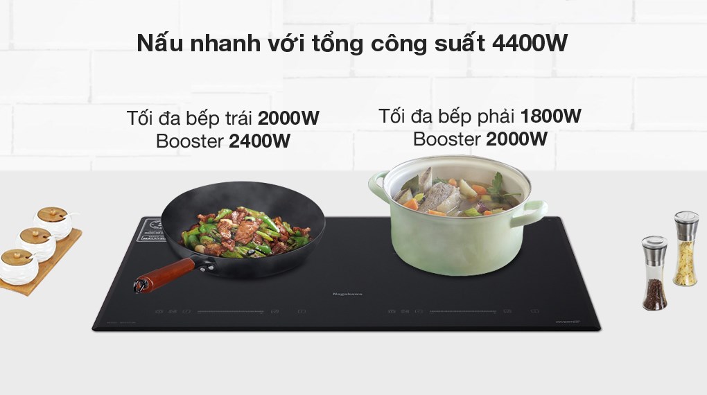 Bếp từ đôi Nagakawa NAG1213M