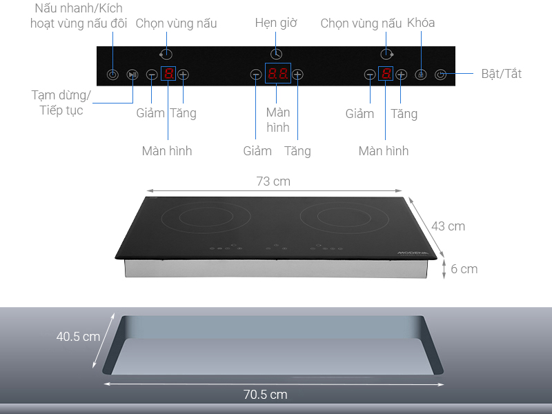 Bếp từ Modena BI 0721