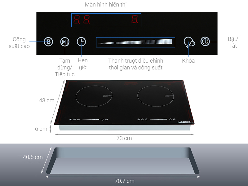 Bếp từ Modena BI 0721 C