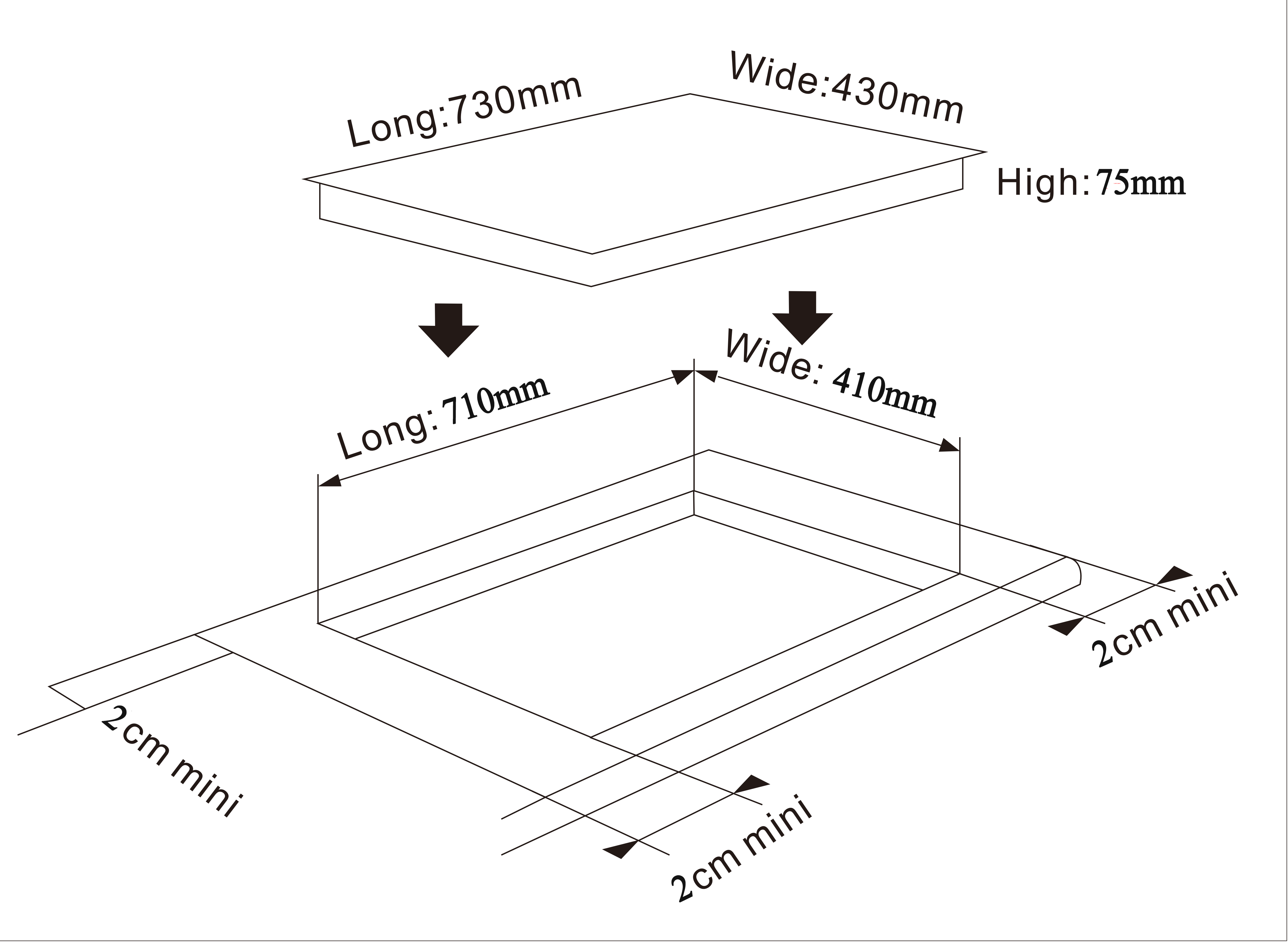 Bếp từ đôi Fermi NG012
