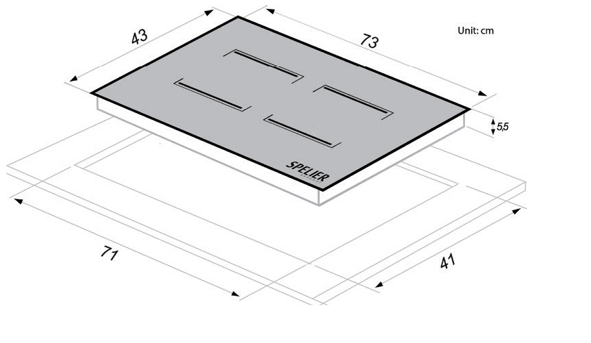 Bếp từ Spelier SPE-IC928 B