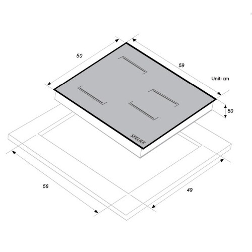 Bếp từ Spelier SPE-IC938G