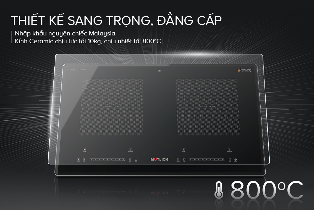 Bếp điện từ đôi Mutlich MIM6015PLUS