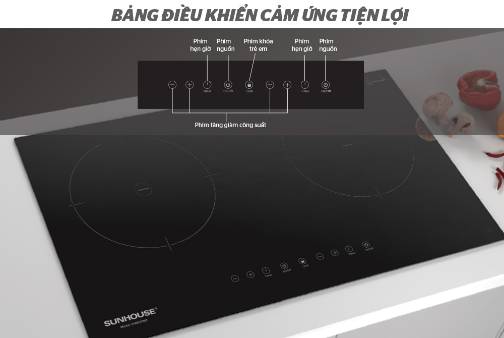 Bếp từ Sunhouse SHB9111MT