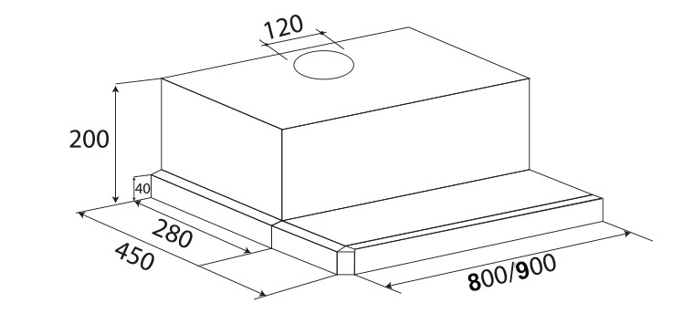 Máy hút mùi Kaff KF-TL800