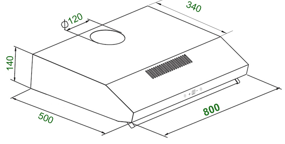 Máy hút mùi Kaff KF-888I