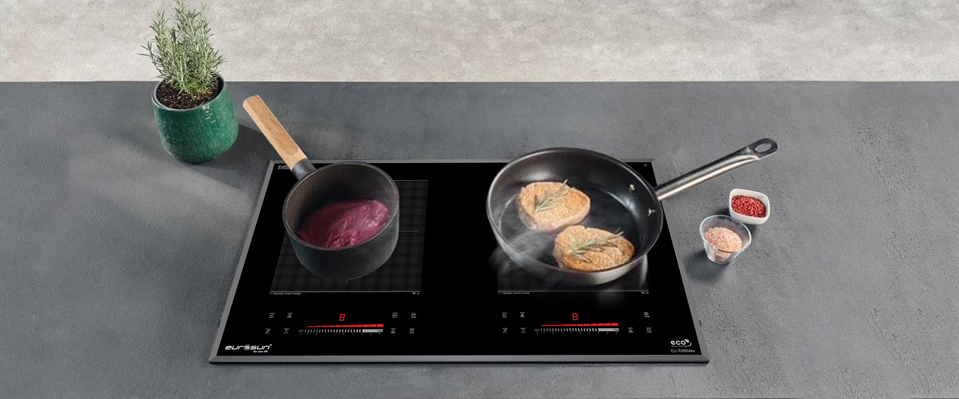 Bếp từ đôi Eurosun EU-T688Max