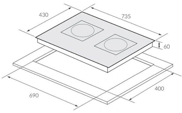 Bếp từ đôi Eurosun EU-T727Max