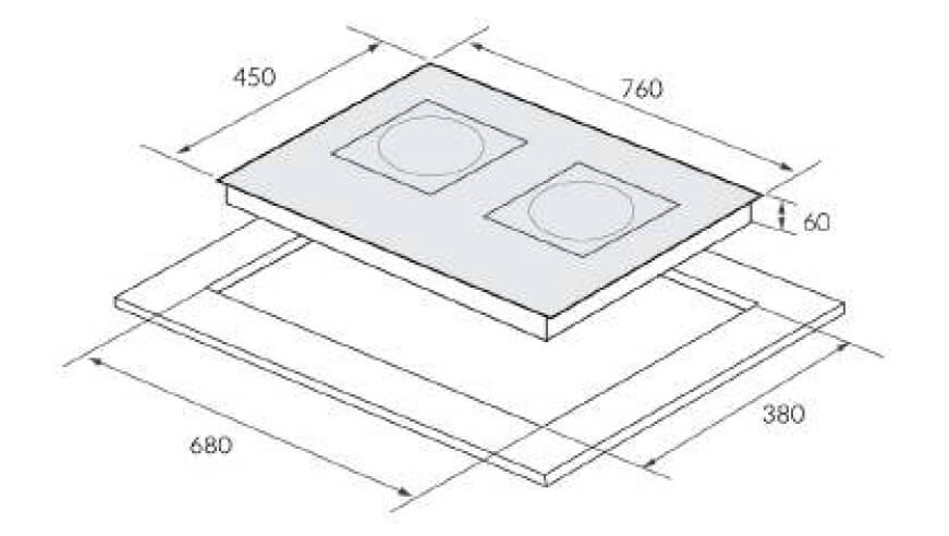 Bếp từ đôi Eurosun EU-T875G