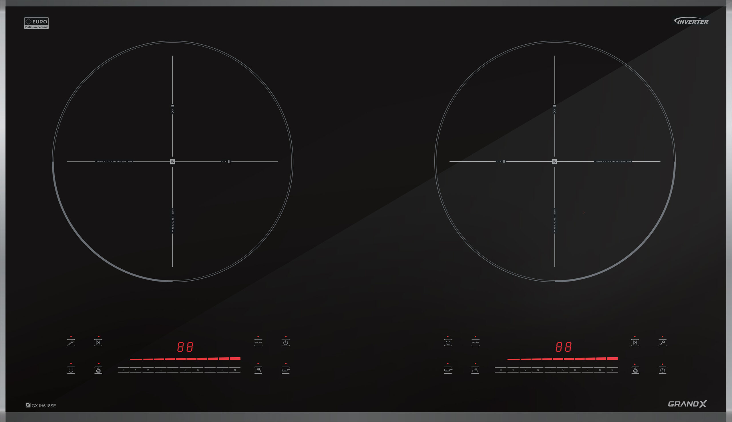 Bếp từ 2 vùng nấu GrandX GX IH618SE