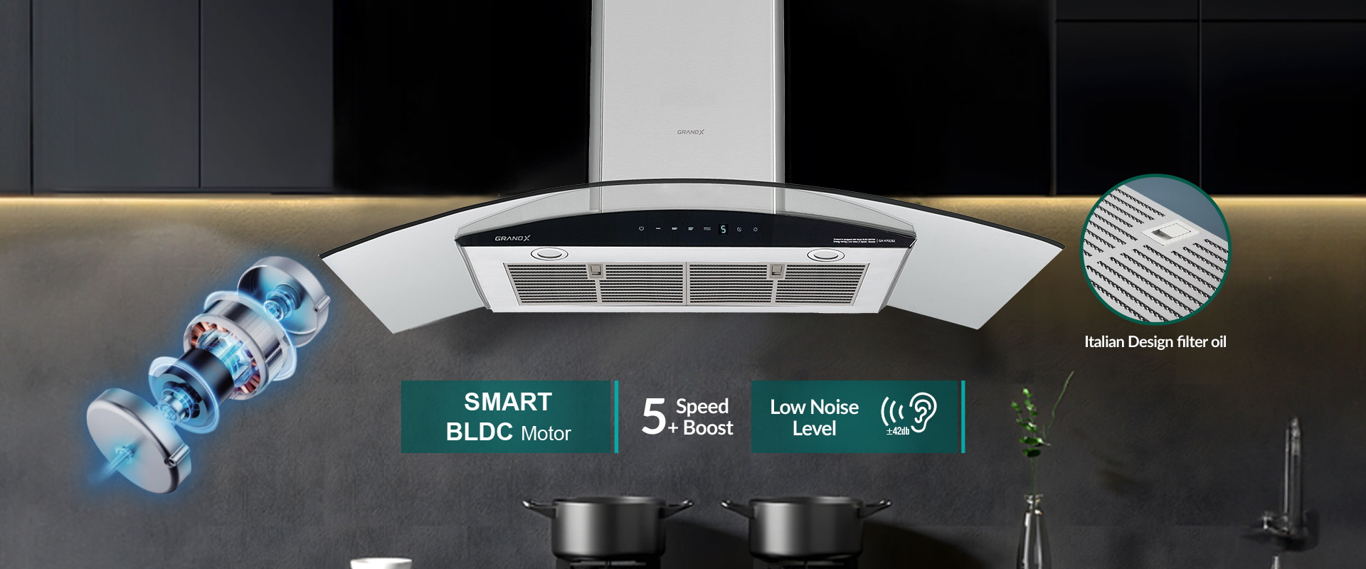 Máy hút mùi Grandx GX H90C62