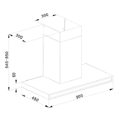 Máy hút mùi Franke FD639S 905 BK/GXS