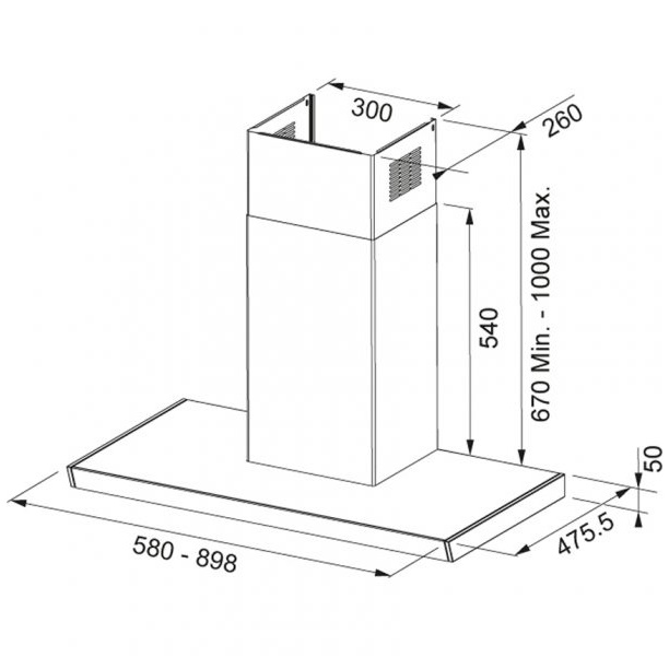 Máy hút mùi Franke FS TS 906 W XS CH