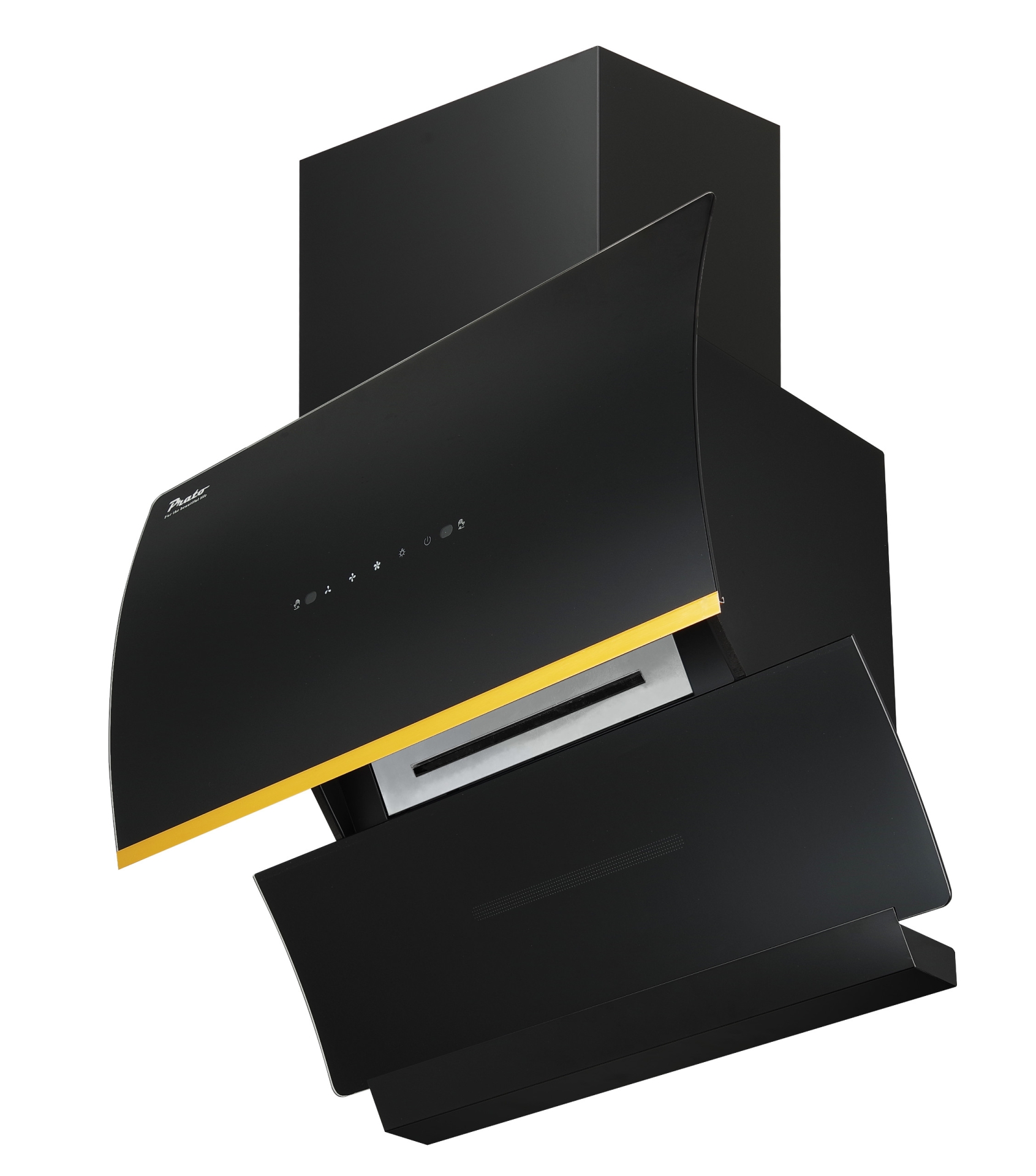 Máy hút mùi Prato kính vát Model PT-389