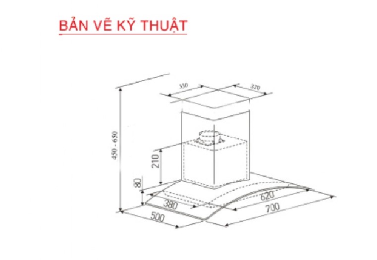 Máy hút mùi Prato PT-332.H2