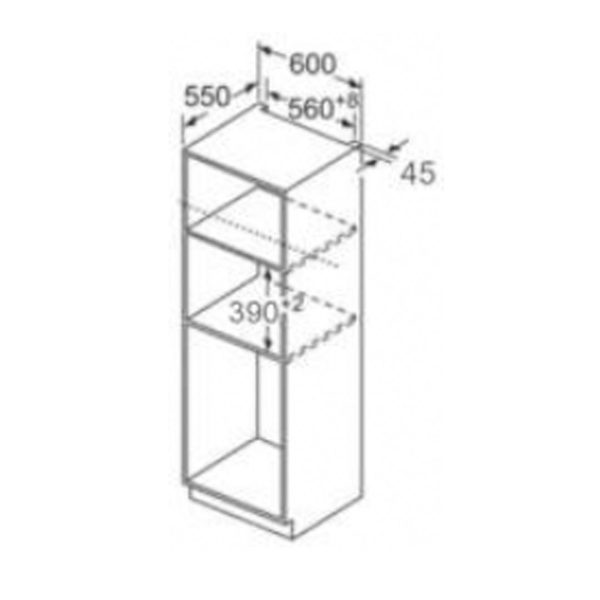 Lò Vi Sóng Lắp Âm Tủ CARINY CAV-2501GB