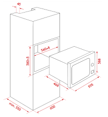 Lò Vi Sóng Lắp Âm Tủ Cariny CAV-3401GB