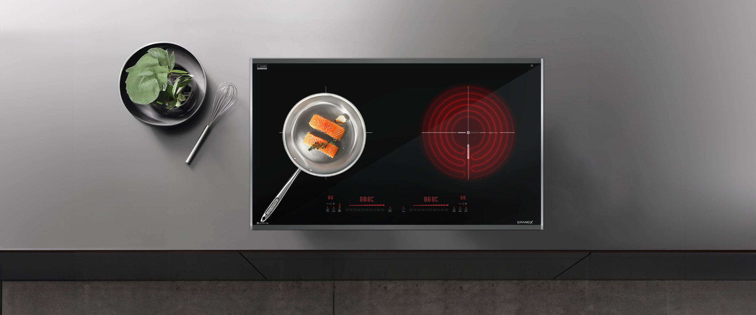 Bếp từ hồng ngoại 1 từ 1 hồng ngoại Grandx GX E677SE