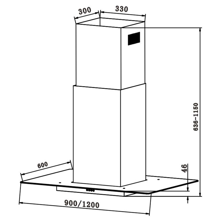 Hút Mùi Đảo Gertech mã GT-H801