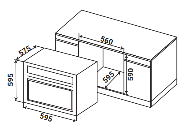 Lò nướng âm tủ KAFF KF- BI75TFT