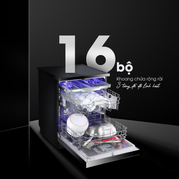 Máy rửa chén (bát) độc lập Cores HF16-DB04
